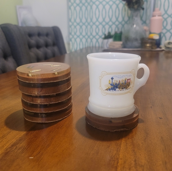 Resin coaster made from real 9mm shells bullet pack of 2 - Picture 4 of 10